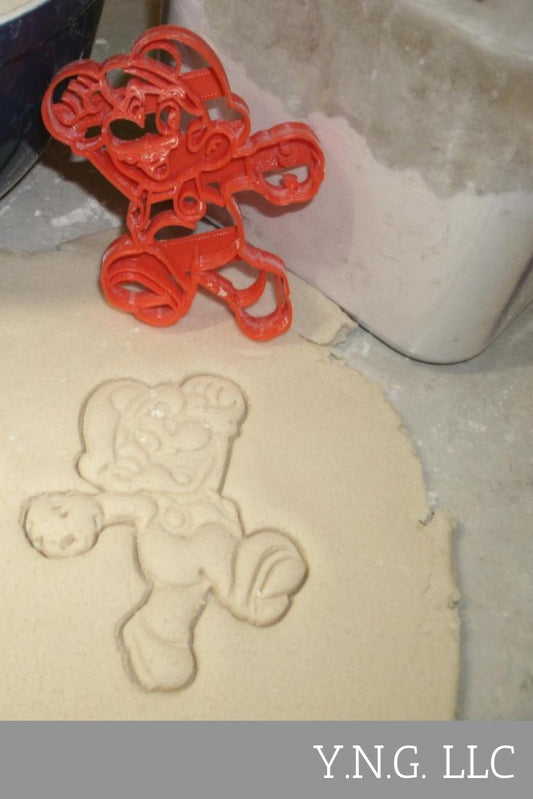 Mario Jumping Super Mario Bros Nintendo Game Cookie Cutter Made In USA PR590