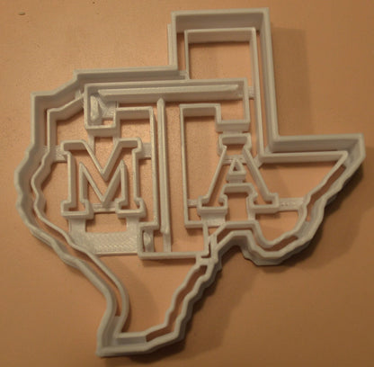 6x Texas A&M State Fondant Cutter Cupcake Topper 1.75 IN USA FD2633