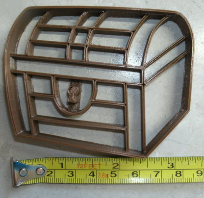 Treasure Pirate Chest Buried Gold Cookie Cutter Made In USA PR2380