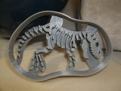 T Rex Detailed Fossil Skeleton Dinosaur Bones Cookie Cutter Made In USA PR2396