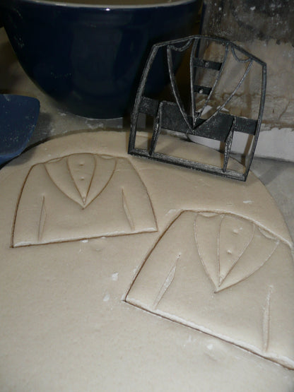 Tuxedo Tux Black Tie Formal Suit Wedding Cookie Cutter Made In USA PR2588