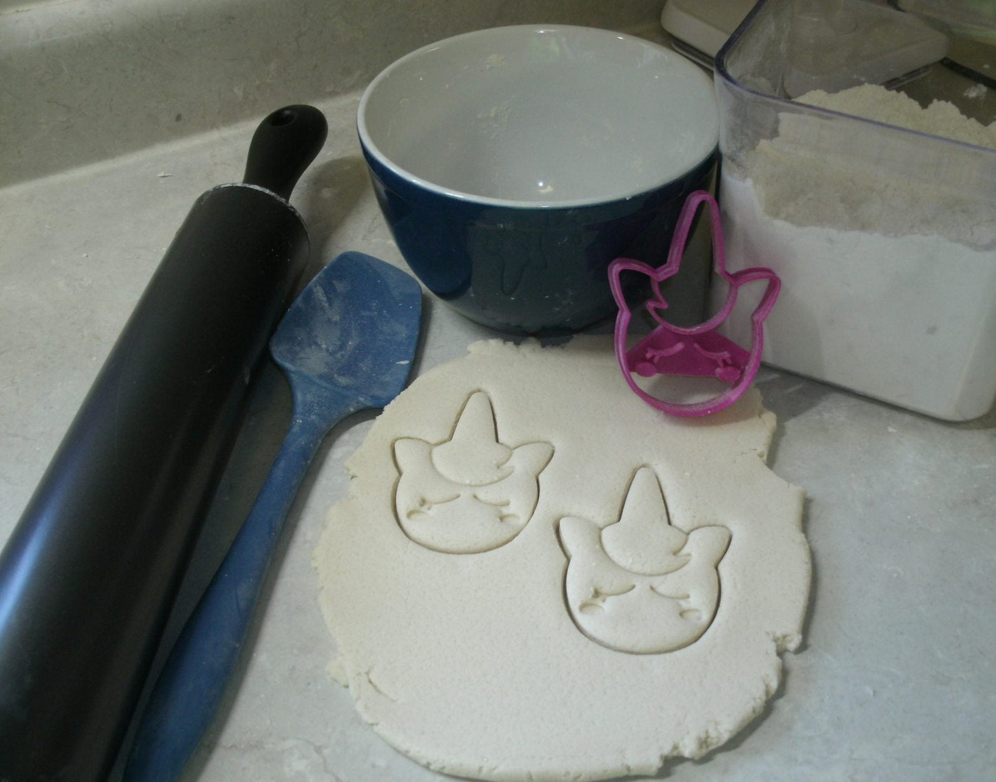 Unicorn Face Large Spiral Horned Animal Cookie Cutter Made In USA PR2652