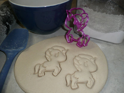 Unicorn Full Body Spiraling Horn Cookie Cutter Made In USA PR2382