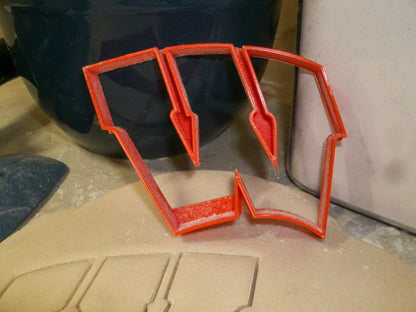 Wisconsin University Badgers W Letter Cookie Cutter Made In USA PR2215
