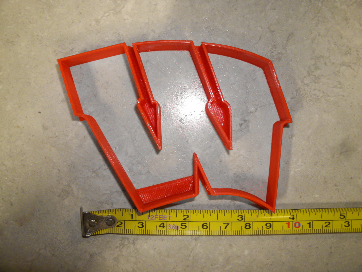 Wisconsin University Badgers W Letter Cookie Cutter Made In USA PR2215