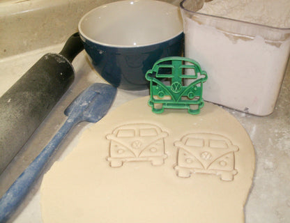 VW Style Van Bus Microbus Front View Vintage Cookie Cutter Made In USA PR2161