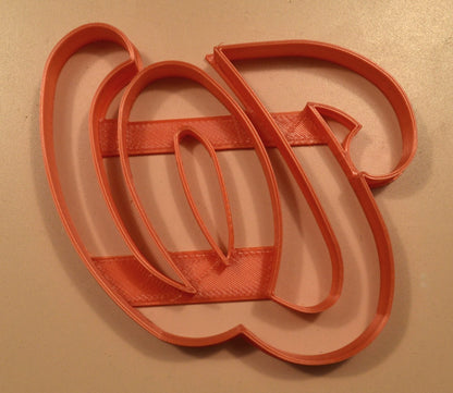 Washington Nationals W Letter Baseball Cookie Cutter Made In USA PR2579