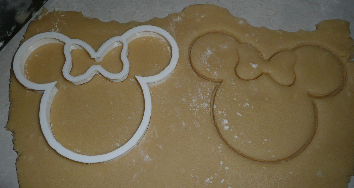 Minnie Mouse Head With Bow Disney Cookie Cutter Made In USA PR308