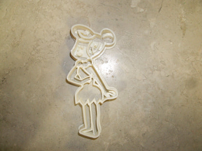 6x Wilma Flintstone Fondant Cutter Cupcake Topper 1.75 IN USA FD2256
