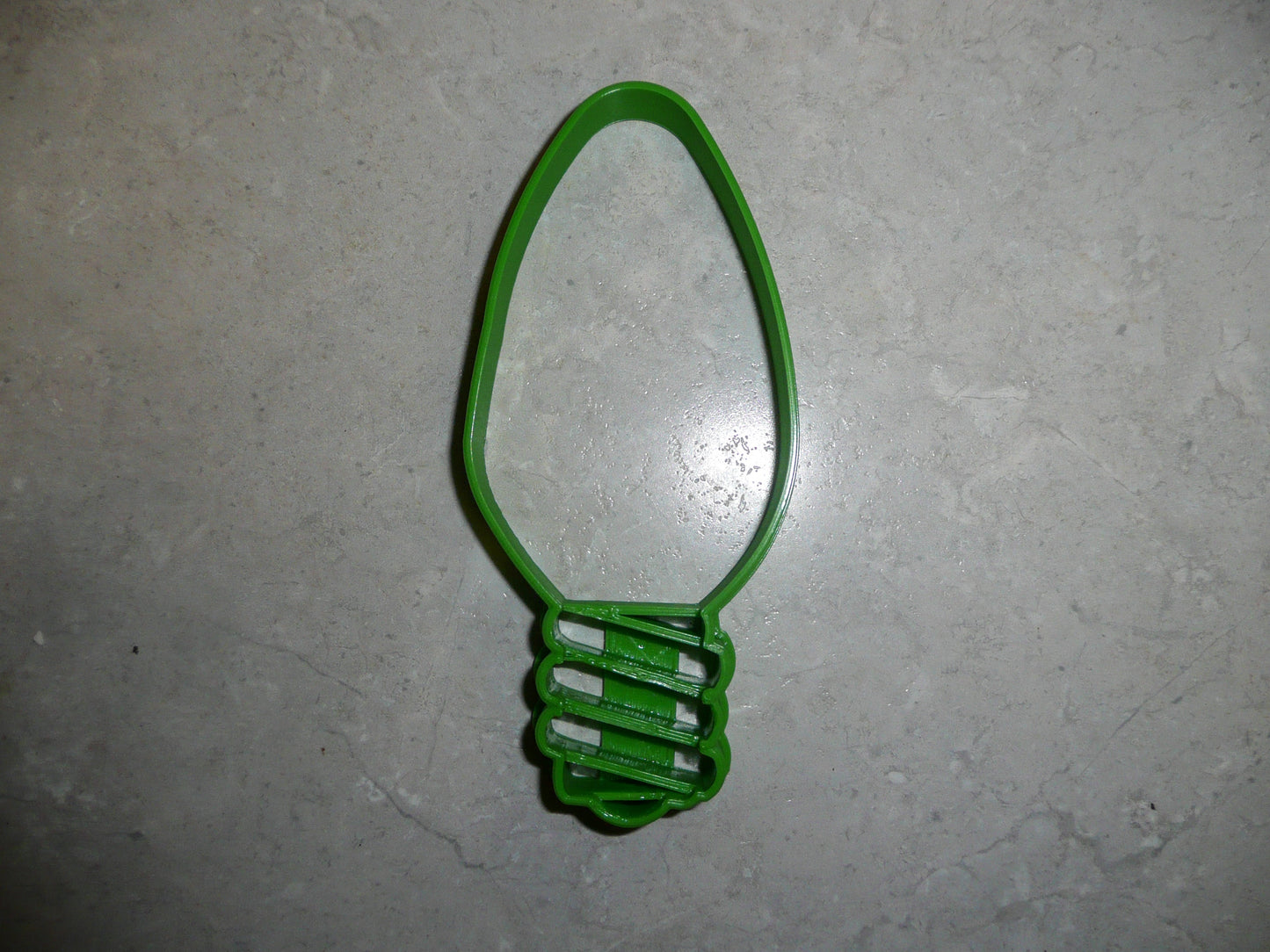6x Christmas Bulb Fondant Cutter Cupcake Topper 1.75 IN USA FD2085