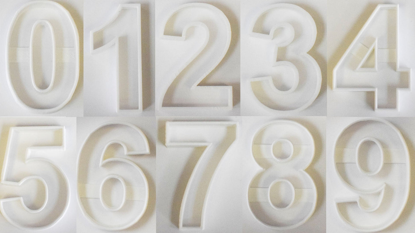 Numbers Zero 0 Through Nine 9 Birthday Set Of 10 Cookie Cutters USA PR1013