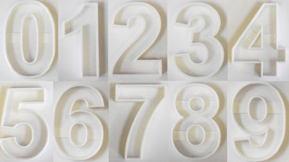 Numbers Zero 0 Through Nine 9 Birthday Set Of 10 Cookie Cutters USA PR1013