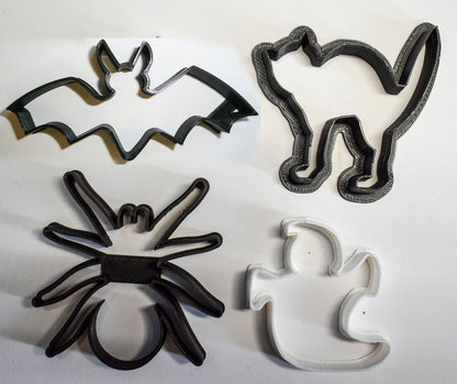 Spooky Creatures Halloween Ghost Set Of 4 Cookie Cutters USA PR1097
