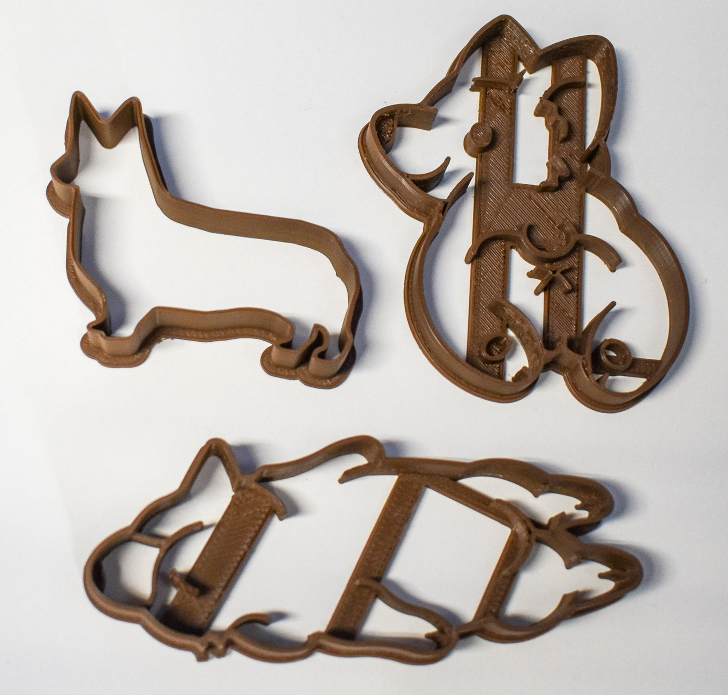 Corgi Dogs Pup Puppy Playing Sleeping Butt Set Of 3 Cookie Cutters USA PR1109