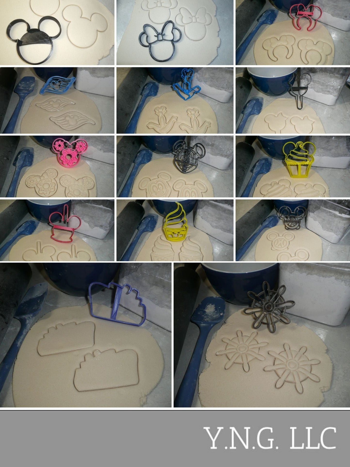 Disney Cruise Ship Family Vacation Set of 14 Cookie Cutters USA PR1511