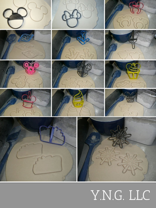 Disney Cruise Ship Family Vacation Set of 14 Cookie Cutters USA PR1511