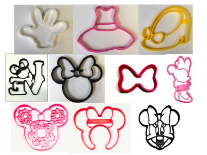 Minnie Mouse Lover Kit Cartoon Character Cookie Cutters USA PR1472