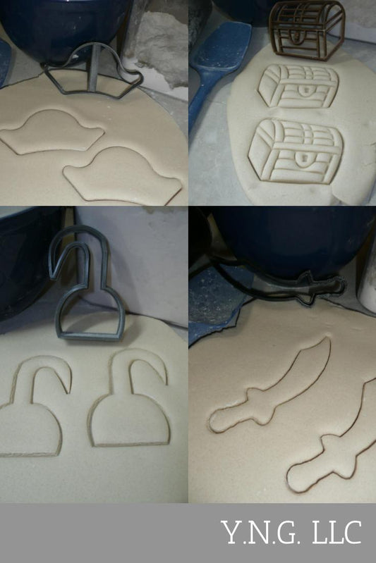 Pirate Sea Ship Captain Outfit Costume Set Of 4 Cookie Cutters USA PR1359