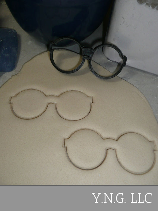 Round Circle Frame Glasses Sunglasses Outline Cookie Cutter USA PR3431