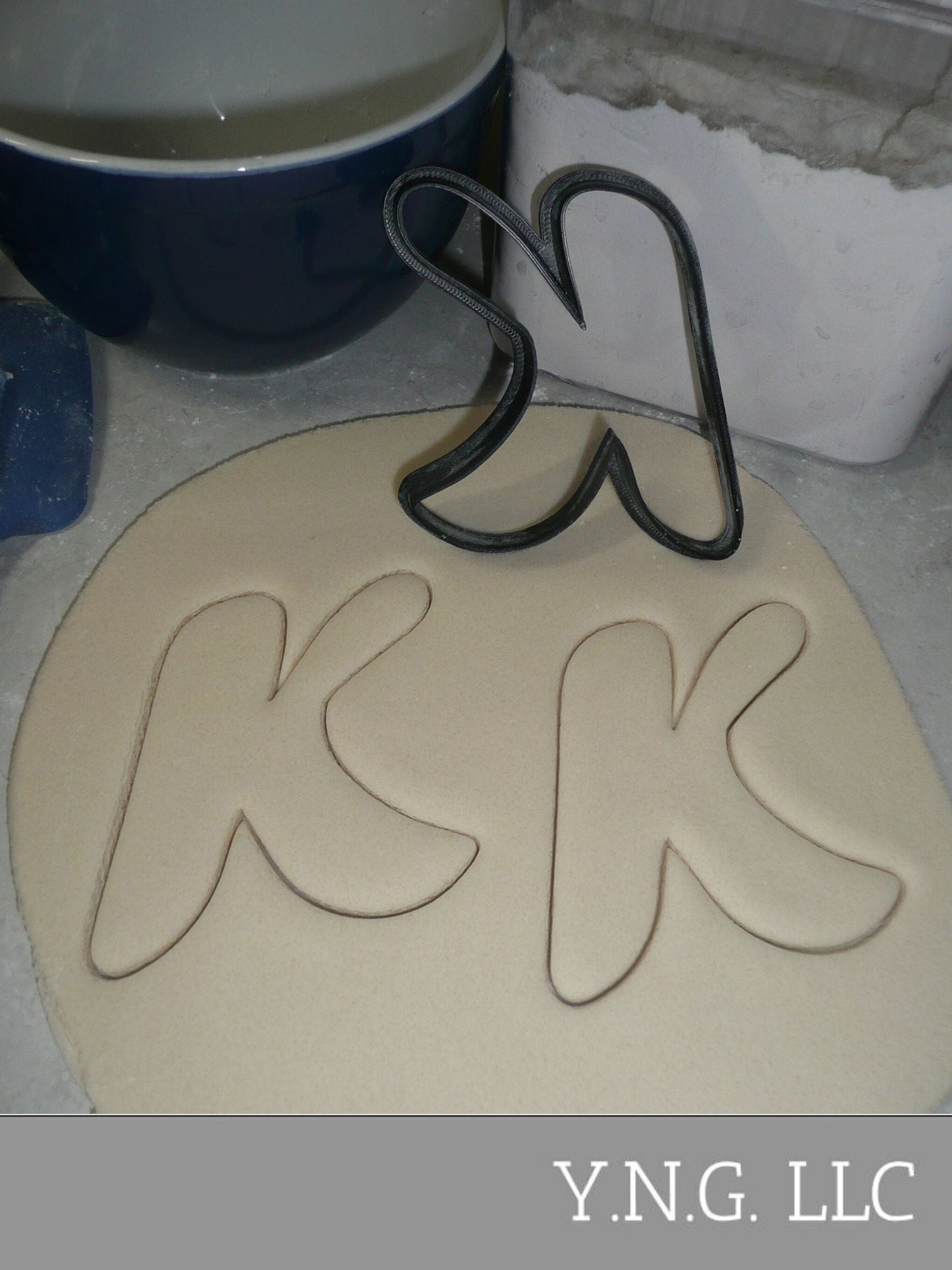 Letter K Uppercase Fancy Stylized Font Alphabet Cookie Cutter USA PR3338