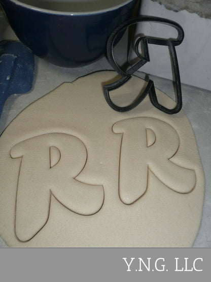 Letter R Uppercase Fancy Stylized Font Alphabet Cookie Cutter USA PR3345