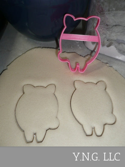 Pig Outline Front Facing Piggy Farm Animal Cookie Cutter USA PR3380