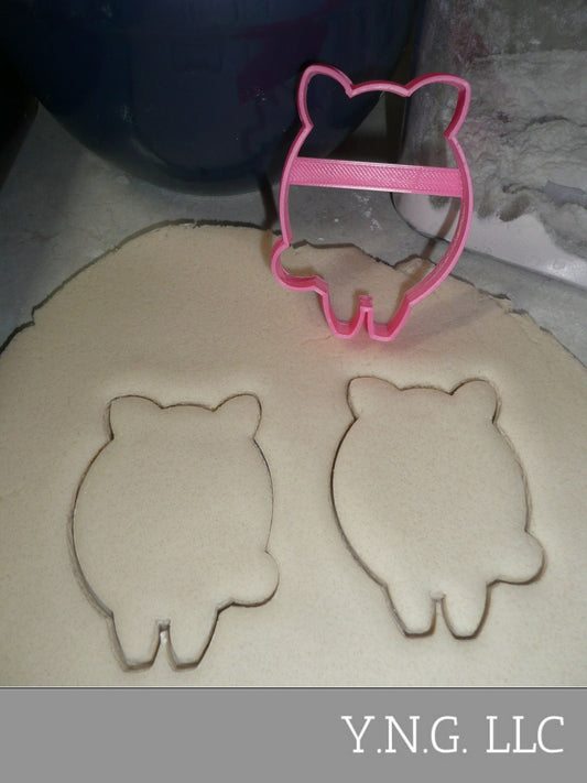 Pig Outline Front Facing Piggy Farm Animal Cookie Cutter USA PR3380