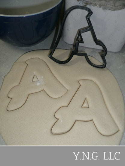 Letter A Uppercase Fancy Stylized Font Alphabet Cookie Cutter USA PR3328