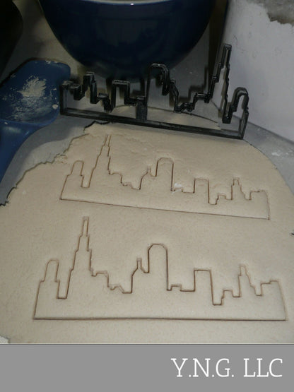 Chicago Skyline Silhouette Windy City Skyscrapers Cookie Cutter USA PR3370