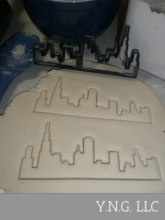 Chicago Skyline Silhouette Windy City Skyscrapers Cookie Cutter USA PR3370