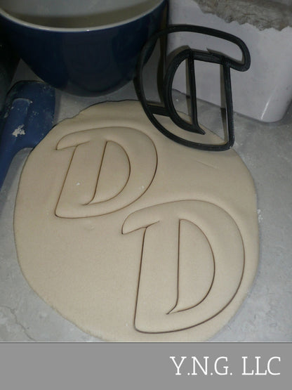 Letter D Uppercase Fancy Stylized Font Alphabet Cookie Cutter USA PR3331