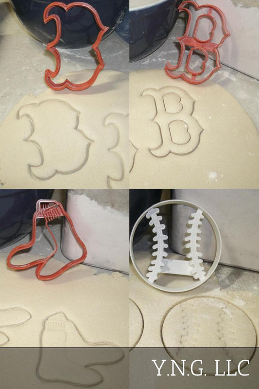 Boston Red Sox MLB Baseball Team Logos Set Of 4 Cookie Cutters USA PR1067