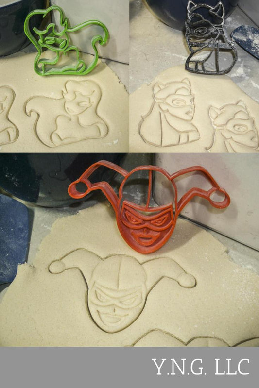 Gotham City Sirens Harley Quinn DC Comics Set Of 3 Cookie Cutters USA PR1056