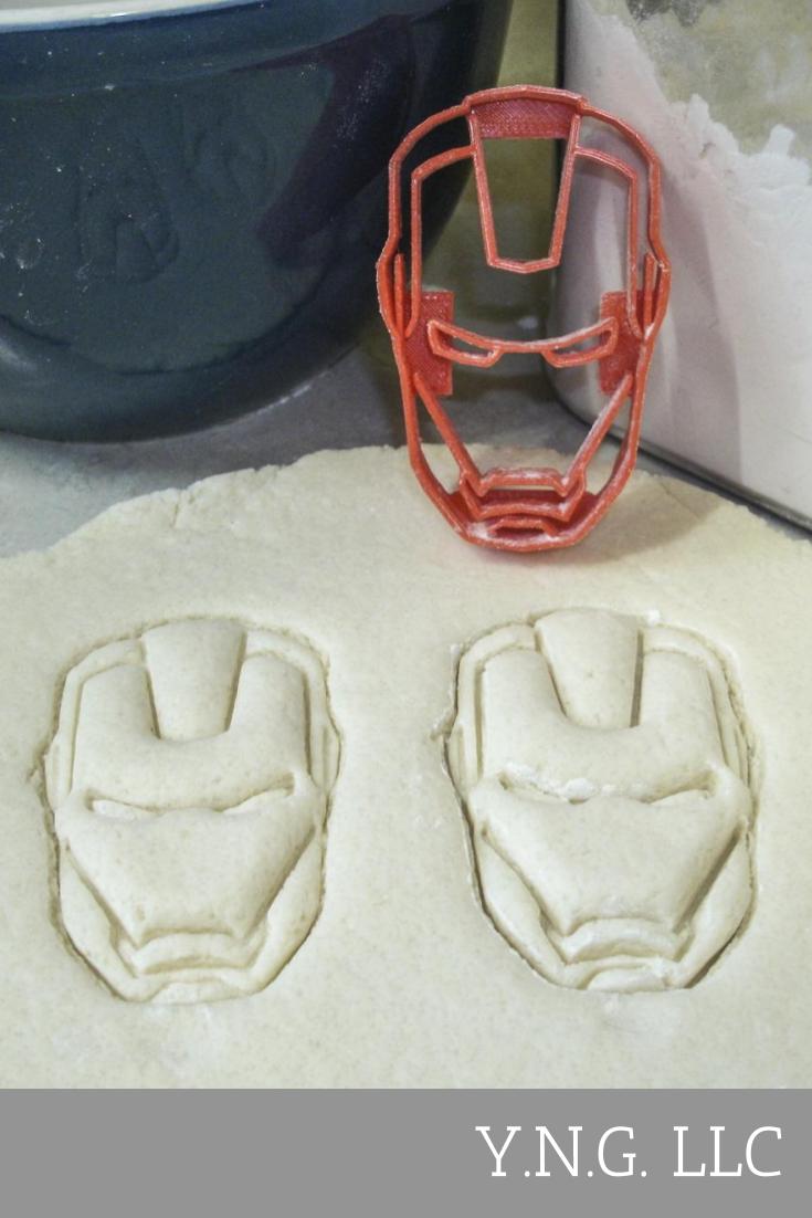 Iron Man Superhero Face Helmet Marvel Cookie Cutter Made In USA PR467