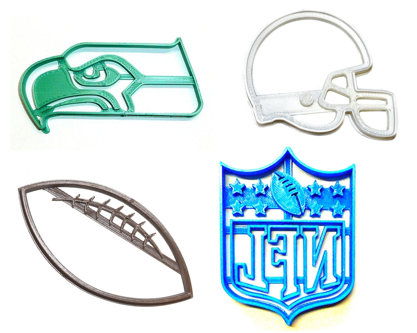 Seattle Seahawks NFL Football Logo Set Of 4 Cookie Cutters USA PR1132