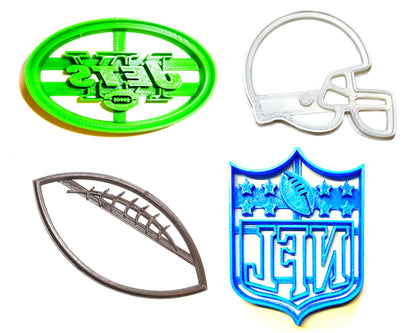 New York Jets NFL Football Logo Set Of 4 Cookie Cutters USA PR1150