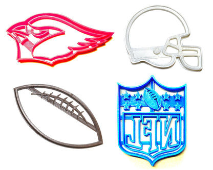 Arizona Cardinals NFL Football Logo Set Of 4 Cookie Cutters USA PR1153