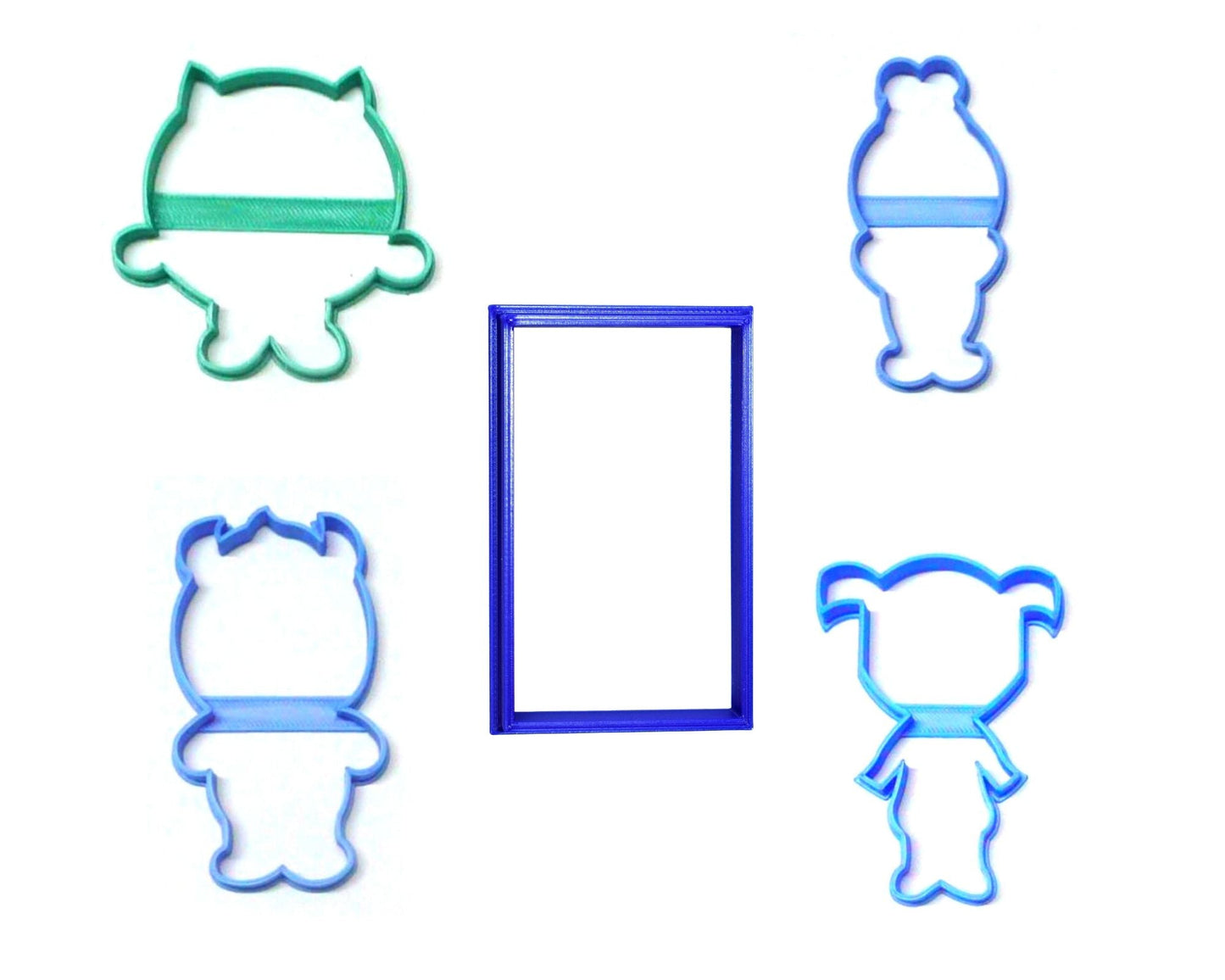 Monsters Inc Scare Factory Kids Cartoon Movie Set Of 5 Cookie Cutters USA PR1411