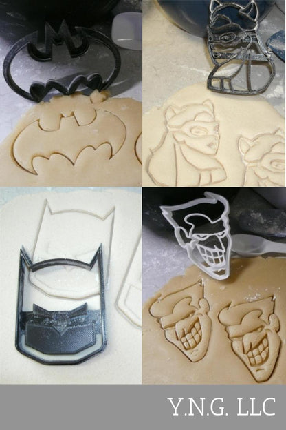 Batman Superheroes And Villains DC Comics Set of 4 Cookie Cutters USA PR1028