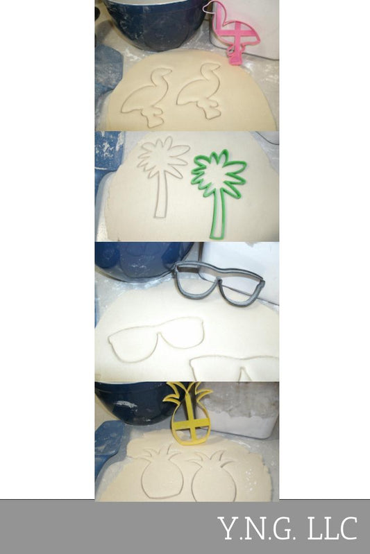 Tropical Vacation Island Getaway Set Of 4 Cookie Cutters USA PR1007