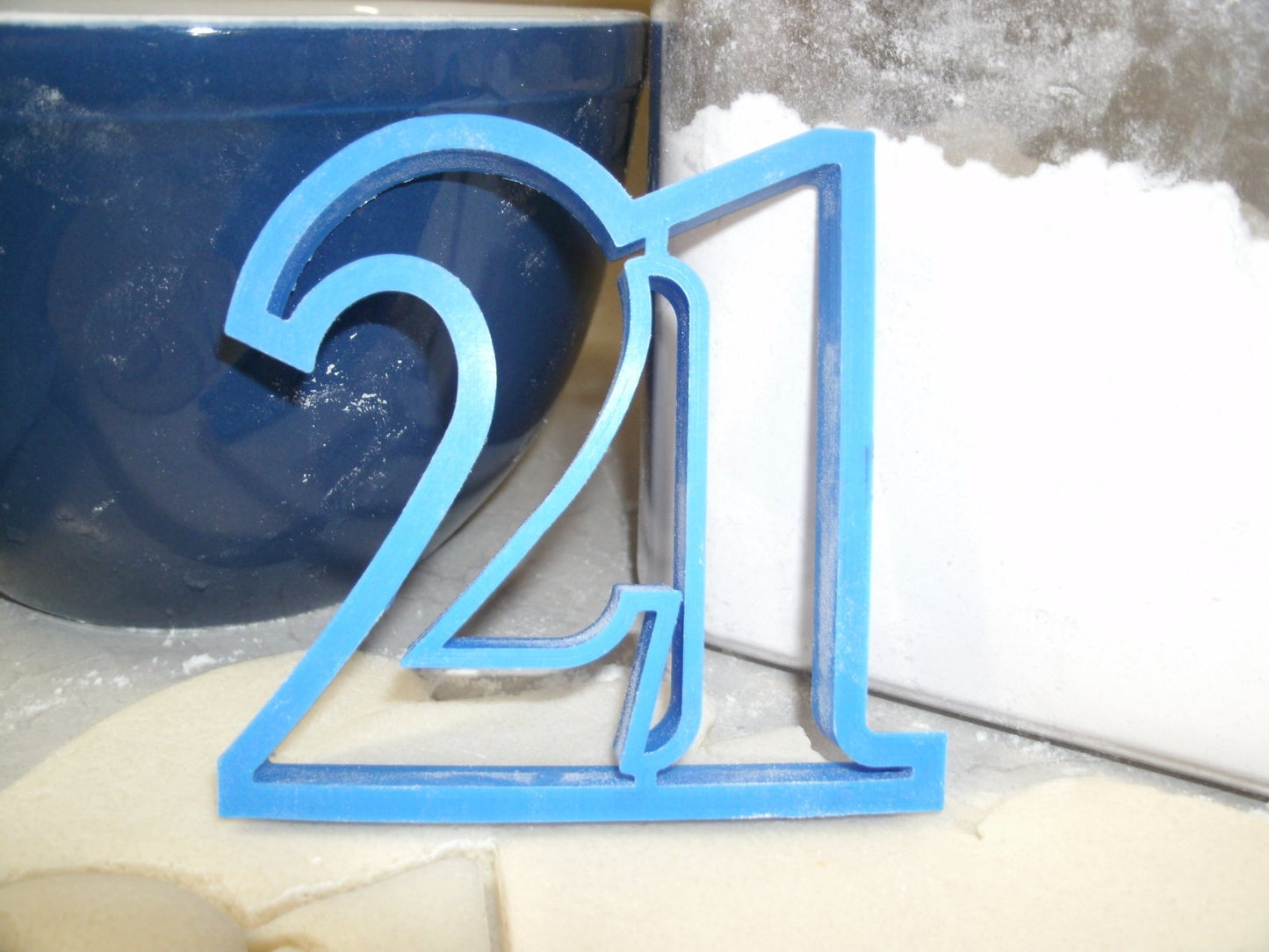 Number 21 Twenty-one 21st Birthday Anniversary Sports Cookie Cutter USA PR108-21