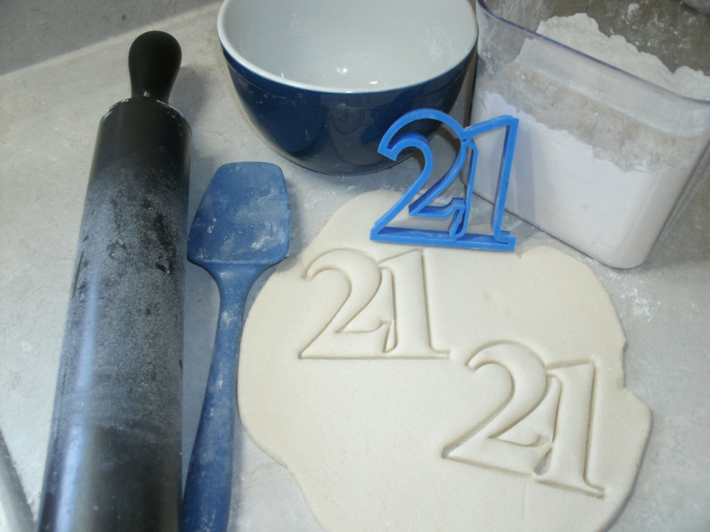 Number 21 Twenty-one 21st Birthday Anniversary Sports Cookie Cutter USA PR108-21