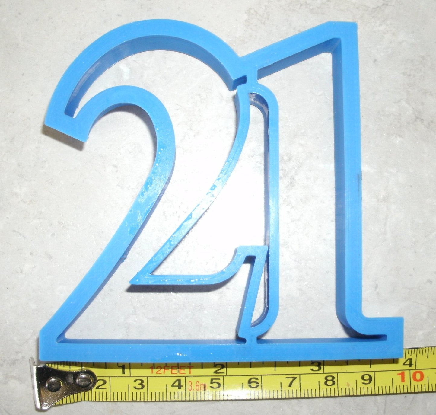 Number 21 Twenty-one 21st Birthday Anniversary Sports Cookie Cutter USA PR108-21