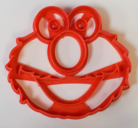 6x Elmo Face Sesame Street Fondant Cutter Cupcake Topper Size 1.75" USA FD213