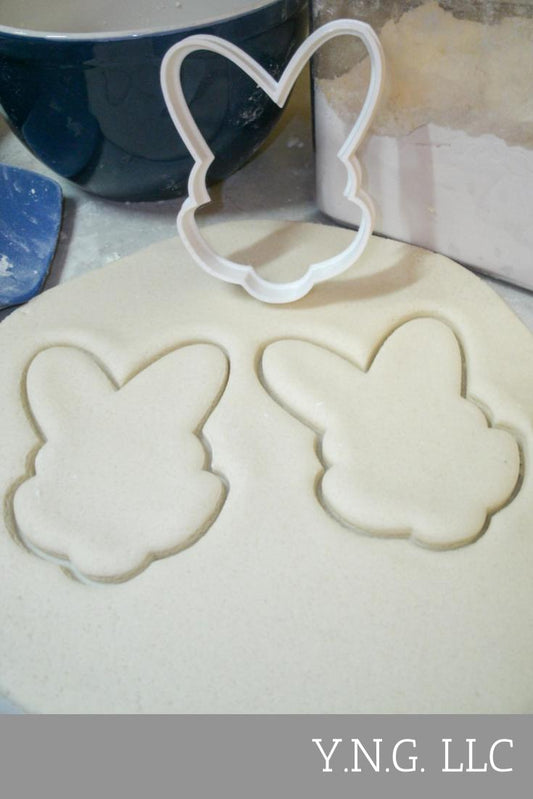 Easter Bunny Head Large Ears Outline Cookie Cutter Made in USA PR215