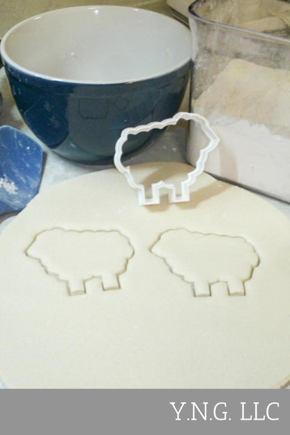 Easter Lamb Of God Sheep Animal Outline Cookie Cutter Made In USA PR219