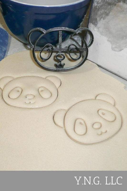 Panda Bear Face Bamboo Eating Animal Cookie Cutter USA PR288