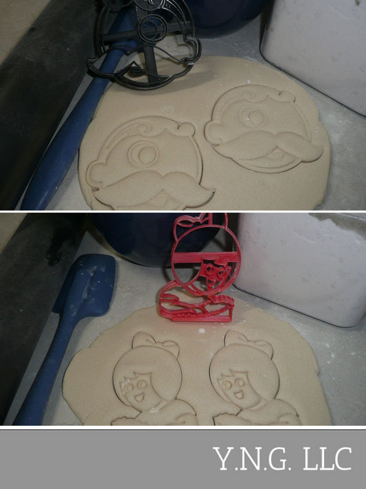 Natty Boh and UTZ Chips Girl Set of 2 Cookie Cutters USA PR1524