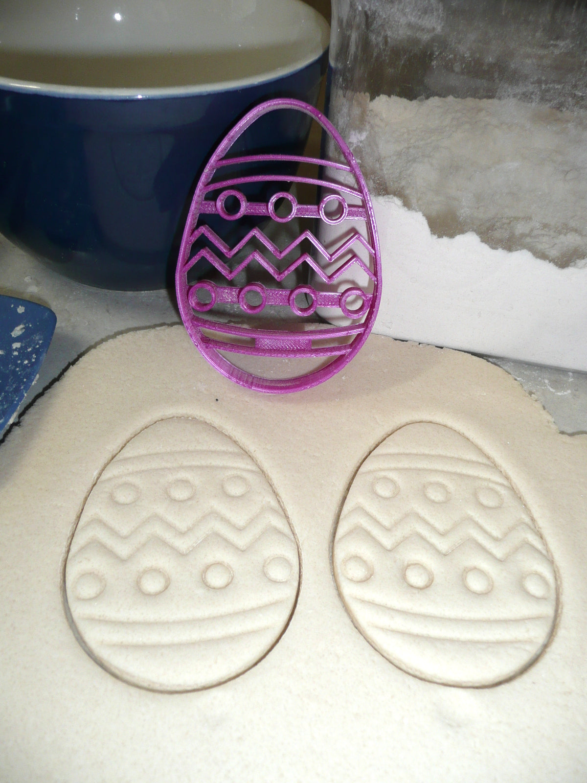 Easter Egg Detailed Hunt Color Dye Boiled Spring Cookie Cutter USA PR2466