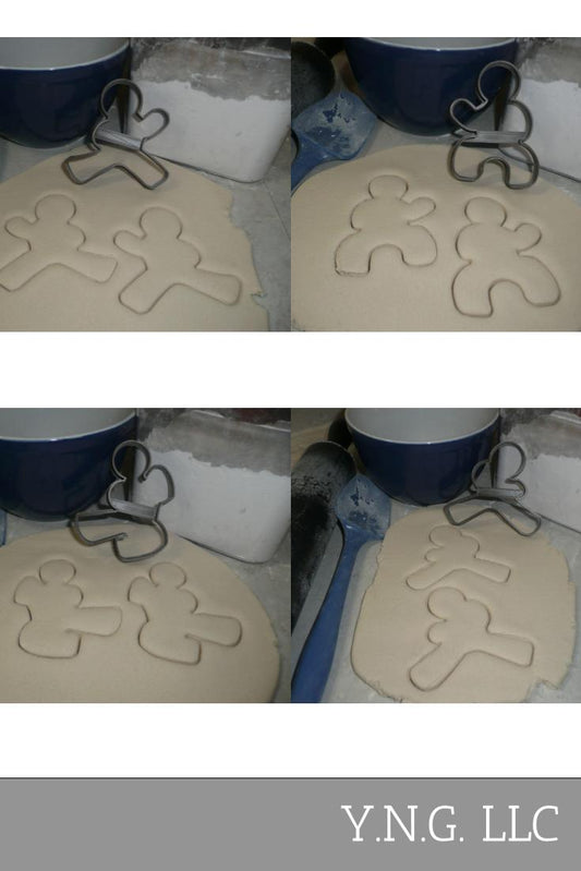 Ninjabread Ninja Gingerbread Men Christmas Set Of 4 Cookie Cutters USA PR1392